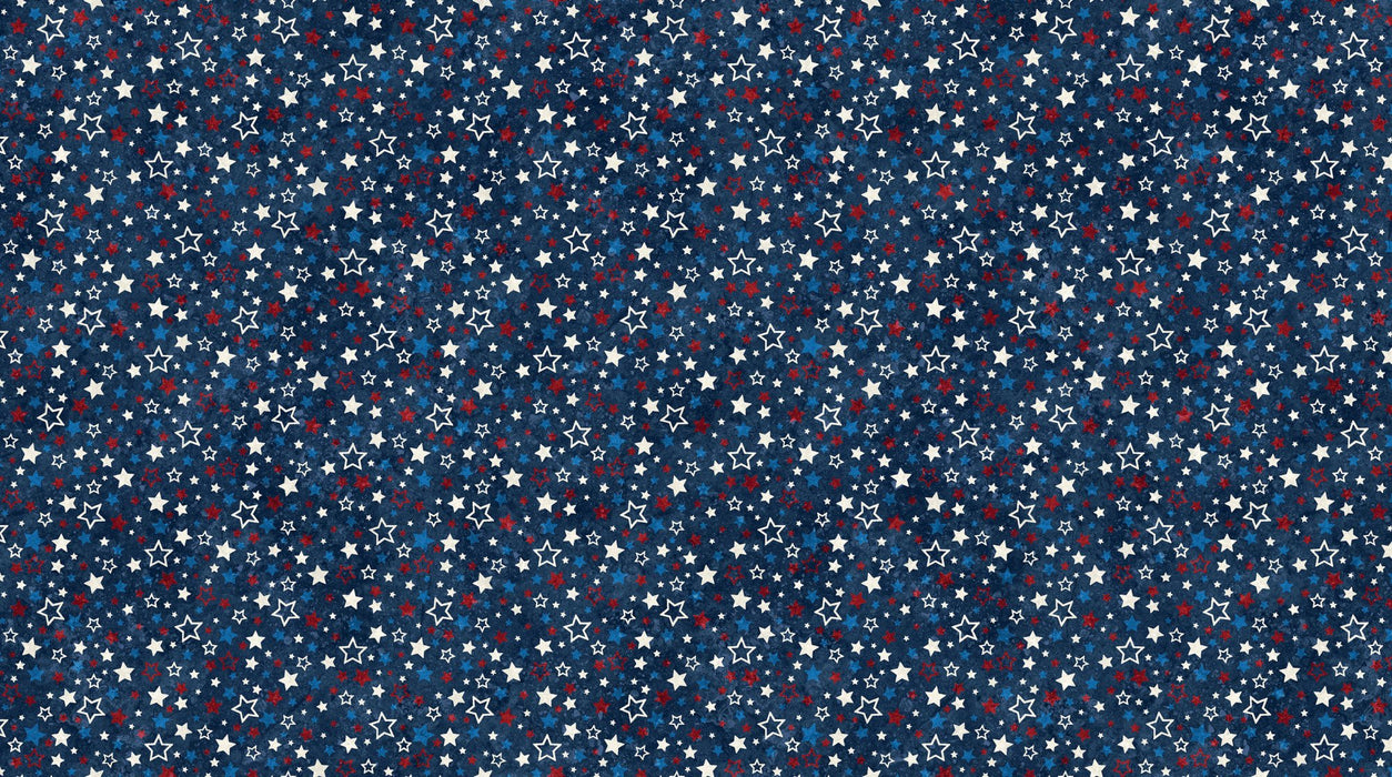 Stars and Stripes 12 - Stars on Dark Blue