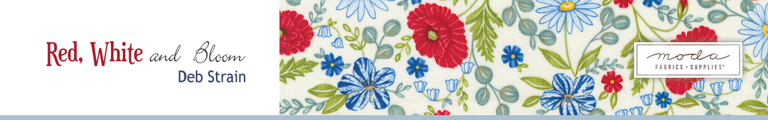 Red White and Bloom by Deb Strain for Moda Fabrics