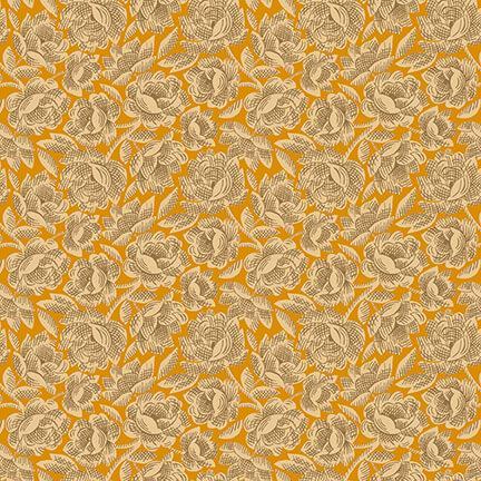 Gratitude & Grace 9408-30 Orange - Vintage Floral