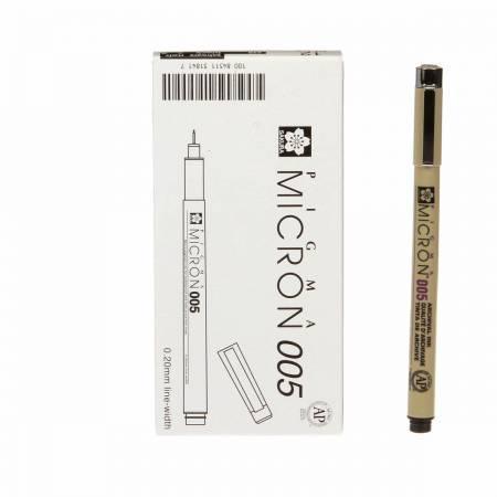 Pigma Micron Pen Black .20mm Sze 005