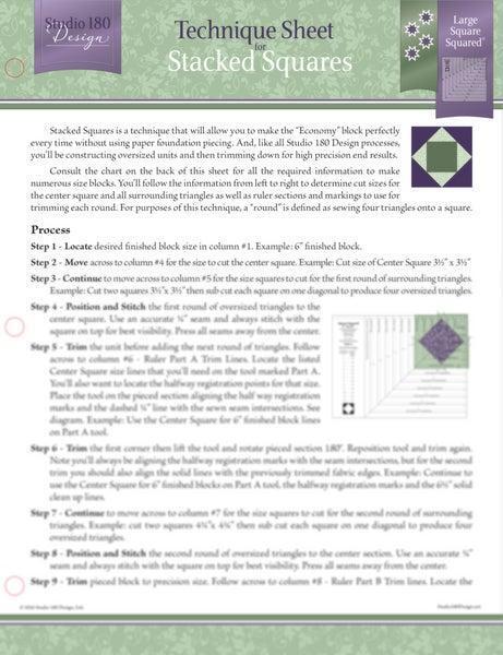 Stacked SquaresTechnique Sheet