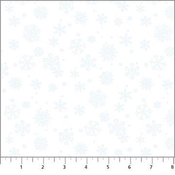 Father Christmas Mini Snowflakes in White