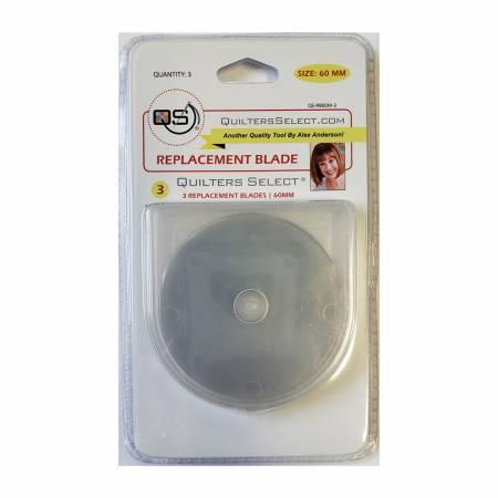 Quilter's Select 60mm Rotary Blade Replacement 3pk