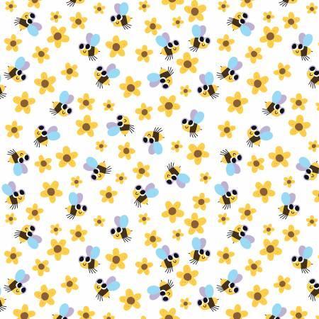 White/Yellow Worker Bees - Let it Grow