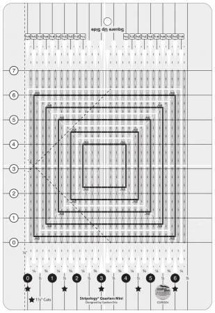 Creative Grids Stripology Quarters Mini QuiltRuler