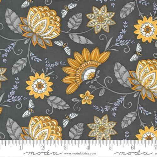 Honey LavenderGarden Jacquard Florals Bees