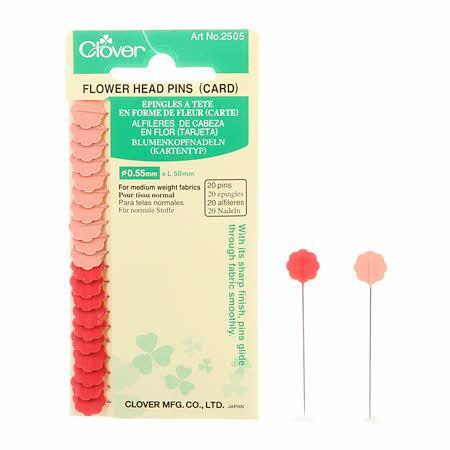 Flower Head Pin Size 32 - 2in0ct 2 colors