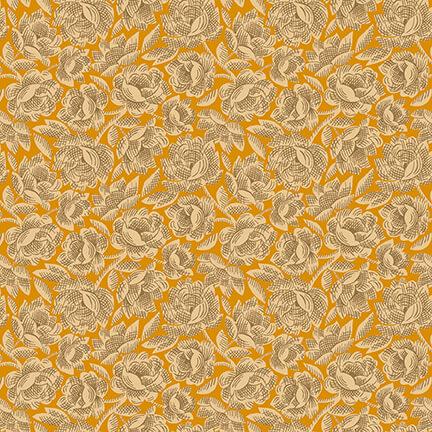 Gratitude & Grace 9408-30 Orange - Vintage Floral