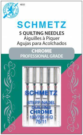 Chrome Quilting Schmetz Needle 5 ct, Size 75/11 # 4035