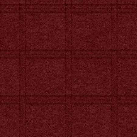 Deep Red Tartan Grid Flannel