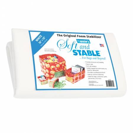Soft and Stable White 100% Polester Stabilizer 36in x 58in