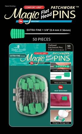 Magic Pins Flathead Patchwork Extra Fine 50pc