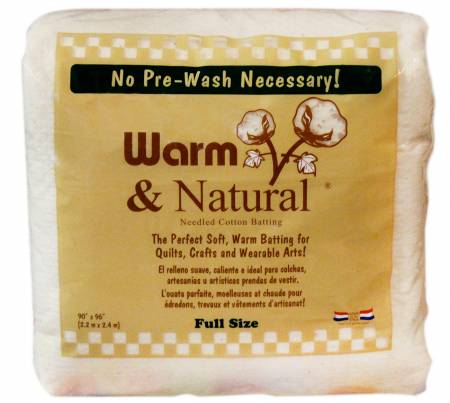 90in x 96in Warm & Natural Cotton Batting