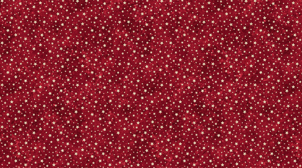 Stars and Stripes 12 - Neutral Stars on Red