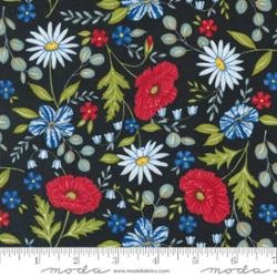 Red, White and Bloom!  - 56110 14 - Black - Deb Strain for Moda Fabrics