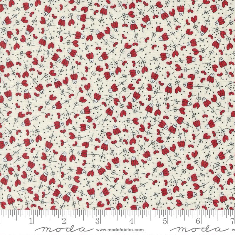 Vintage Flower Garden Cream Red 55653 12 Moda #1 – Town and Country ...