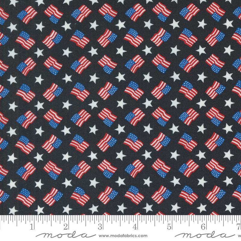 Red, White and Bloom!  - 56113 14 - Black - Deb Strain for Moda Fabrics