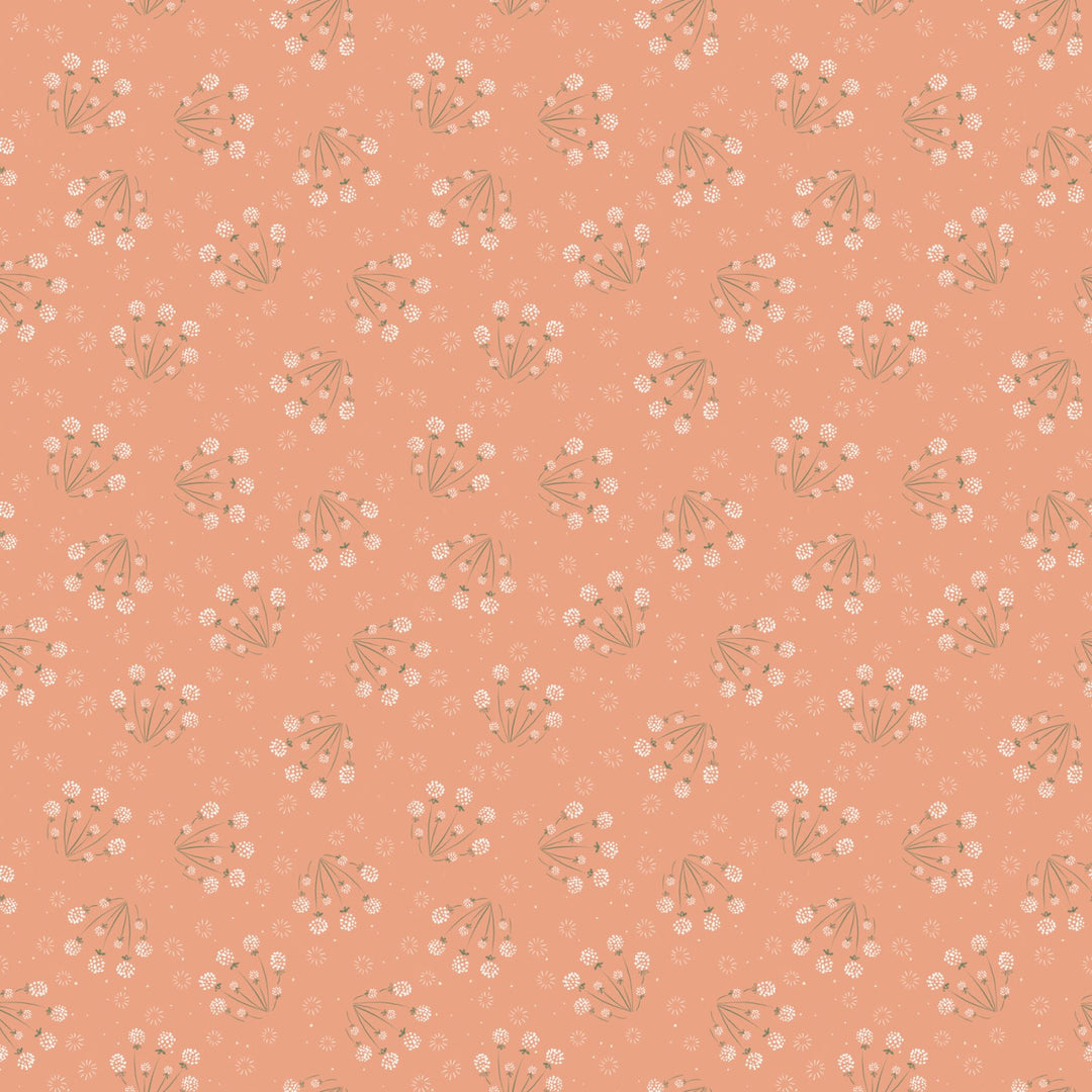Golden Hour - 90933-58 - Dandelions Coral - Jill Labieniec for Figo Fabrics