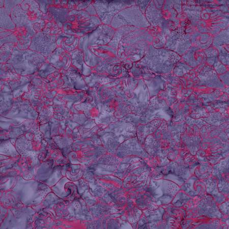 Batiks Vibrant Pointillism 108in Wide Back Purple Outburst