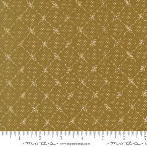 Butternut and Sage - Olive Autumn Trellis - 35448 14 - By Fig Tree Co. for Moda Fabrics