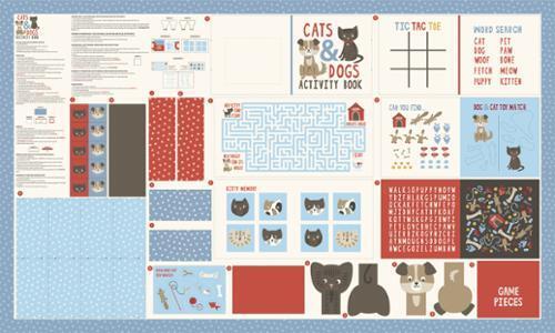 Dog Daze Panel - Cat and Dog Activity Book