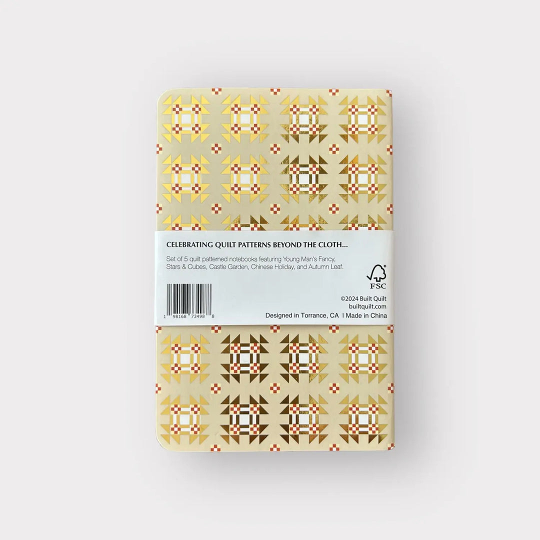 Classic Quilts Soft Notebooks Set of 5