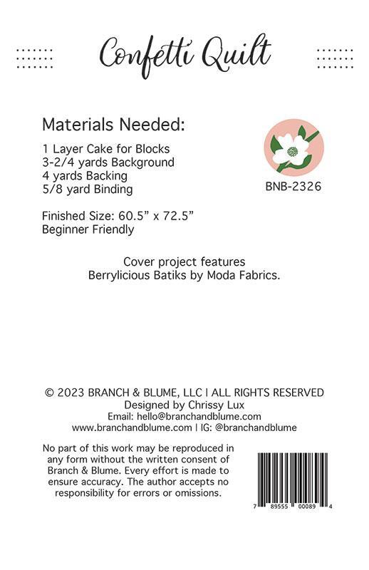 Confetti Pattern by Branch and Bloom