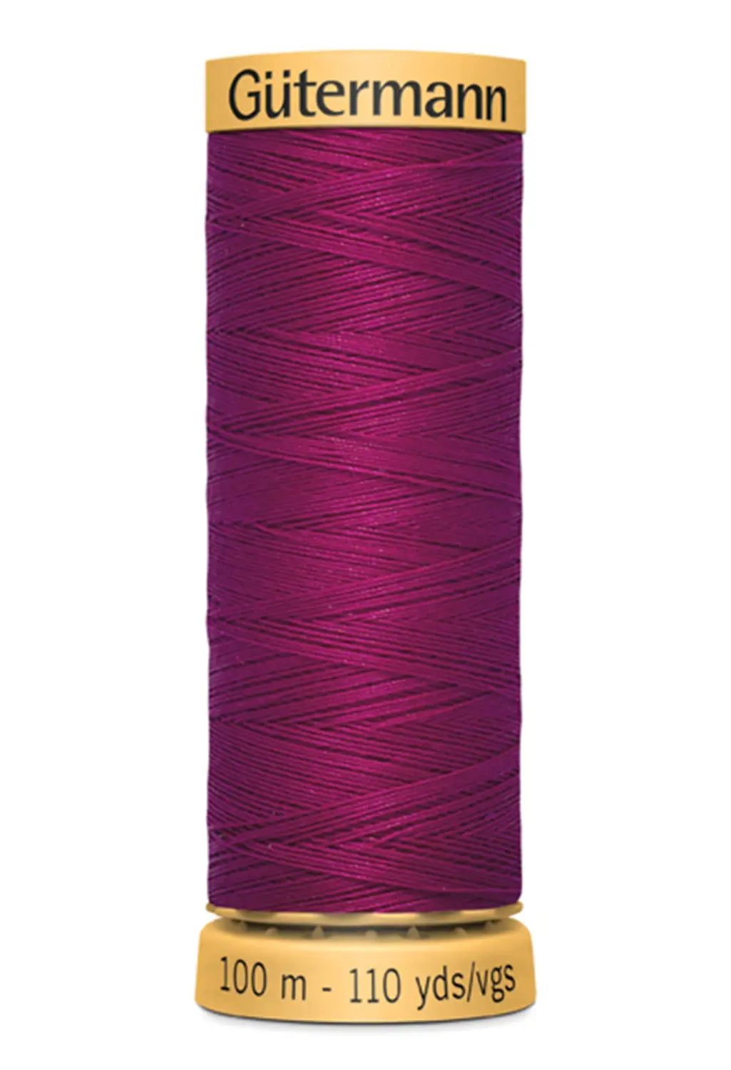 Cotton 50 100m Solid Red Wine