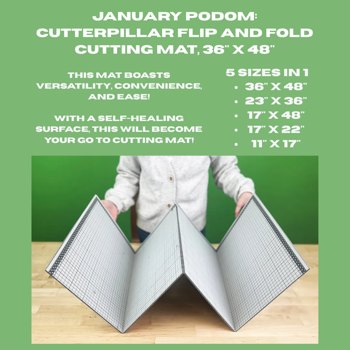 January Preorder Deal of the Month - CutterPillar Flip & Fold Cutting Mat