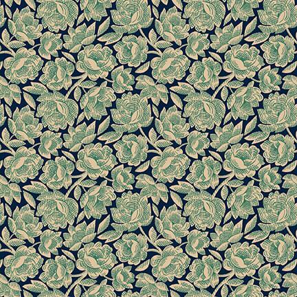 Gratitude & Grace 9408-77 Blue - Vintage Floral