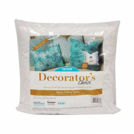 Decorators Choice Luxury Pillow Form 100% Polyester Filled 18in x 18in