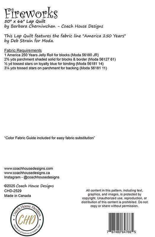 Fireworks Pattern   G CHD 2529 Coach House#1