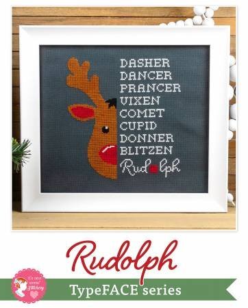 Typeface Rudolph Cross Stitch Kit