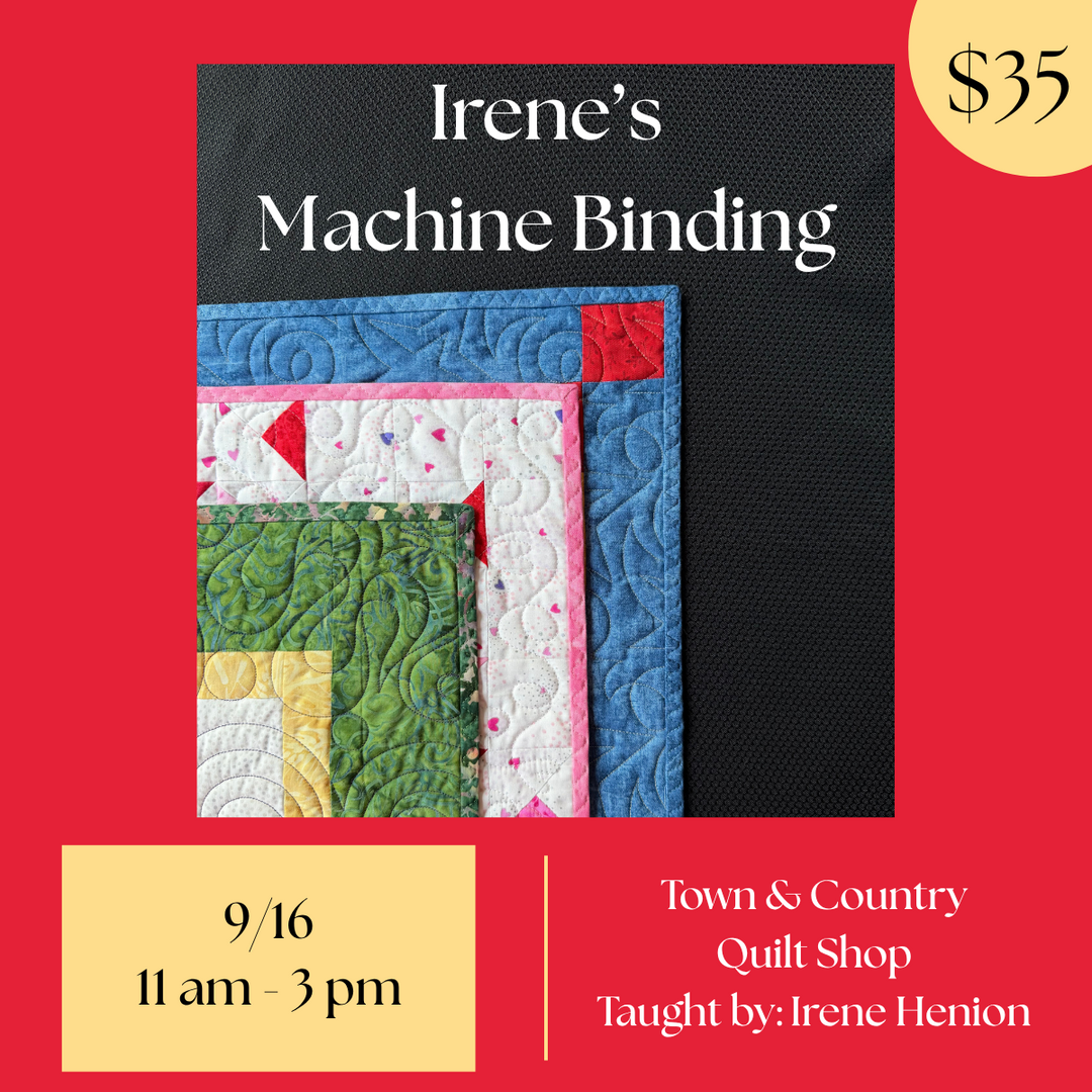 Irene’s Machine Binding Class