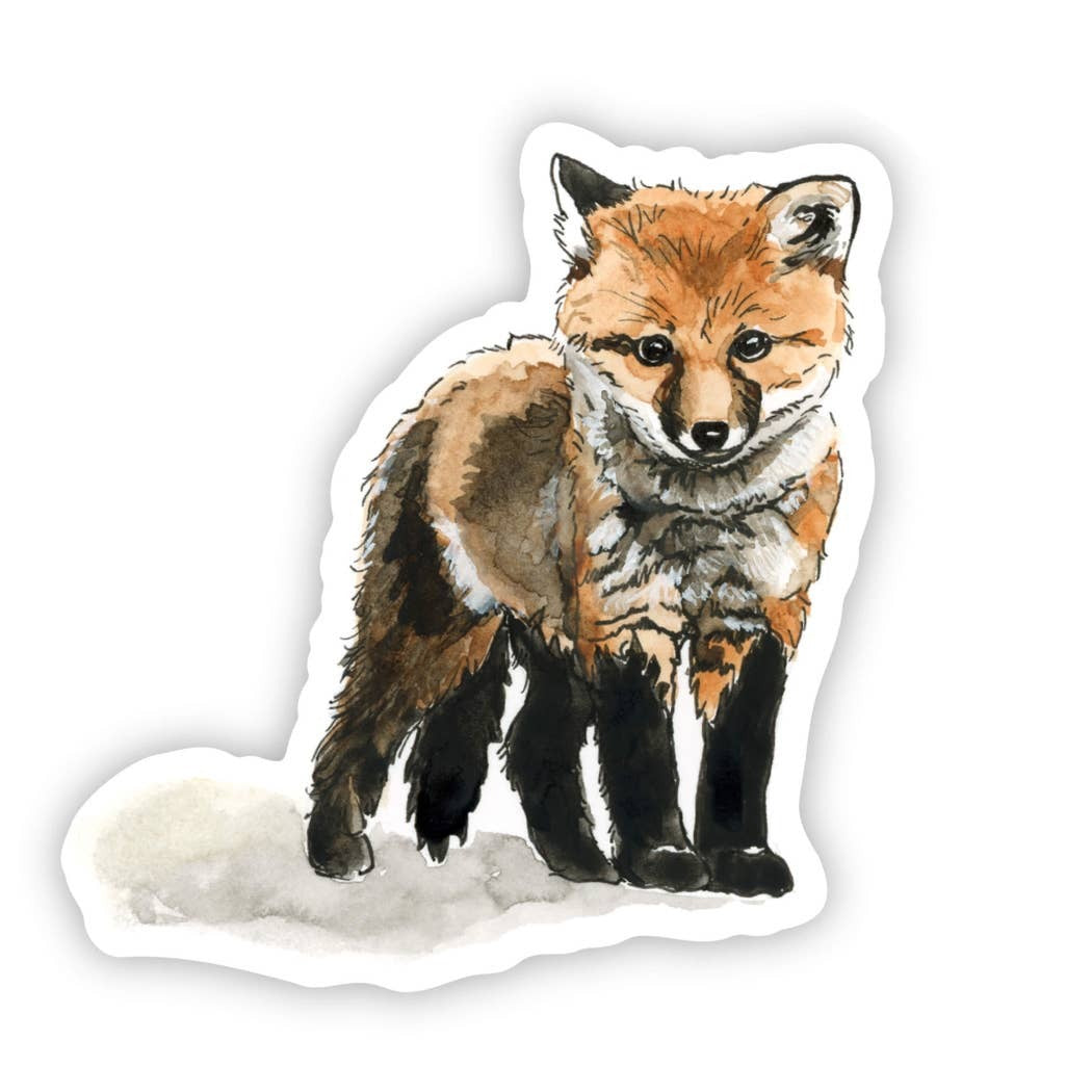 Kasey Melissa Art - Baby Fox/Vinyl Sticker