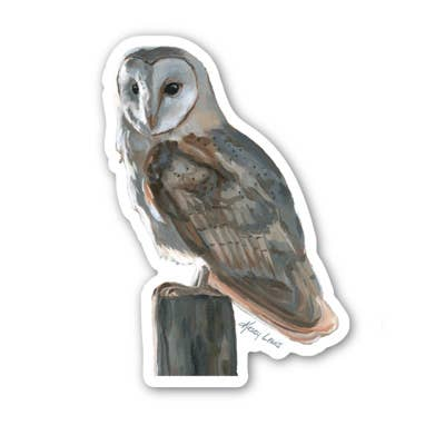 Kasey Melissa Art - Barn Owl / Vinyl Sticker