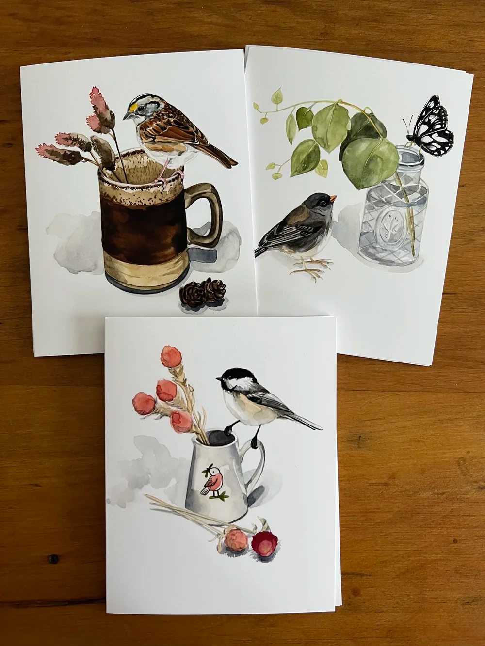 Kasey Melissa Art -  Birds Notecards Collection - Set of 6