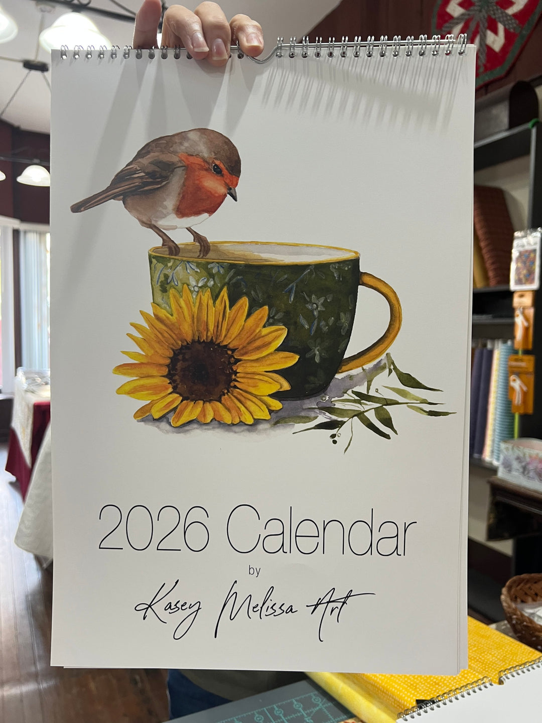 Kasey Melissa Art - Birds and Critters Watercolor Art | 2026 Wall Calendar