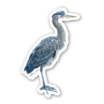 Kasey Melissa Art - Blue Heron / Vinyl Sticker