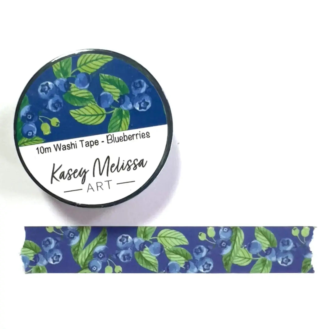 Kasey Melissa Art - Blueberries 10m Washi Tape