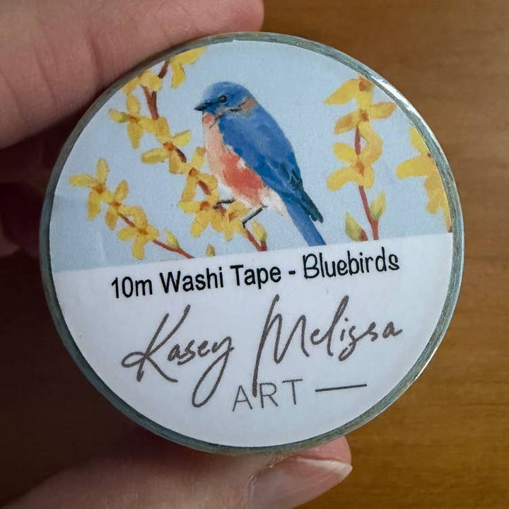 Kasey Melissa Art - Bluebirds 10m Washi Tape