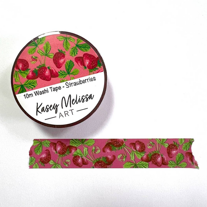 Kasey Melissa Art - Strawberries 10m Washi Tape