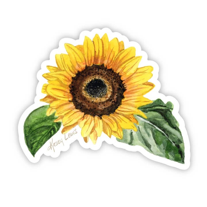 Kasey Melissa Art - Sunflower / Vinyl Sticker