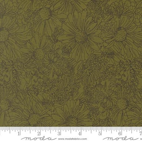 Ladybug Whimsy - Grass - 48444 17 - by Gingiber for Moda Fabrics