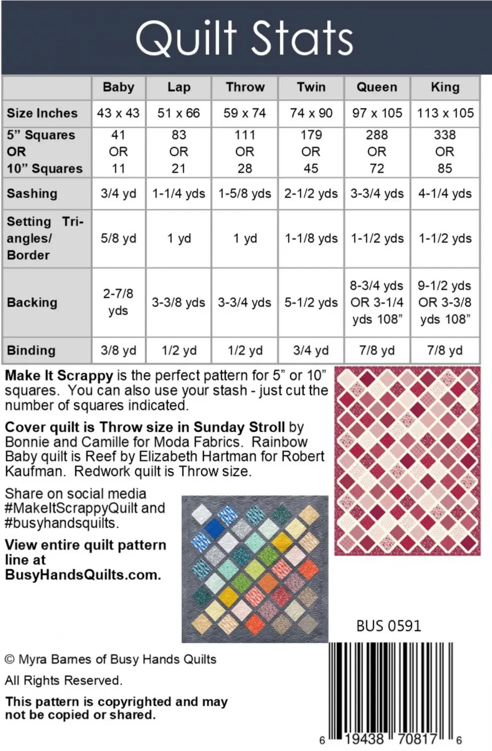 Make It Scrappy Quilt Pattern