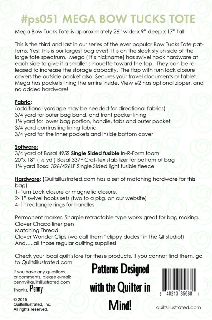 Mega Bow Tucks Tote