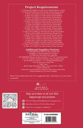 Lori Holt Summer Punch Needle Pattern