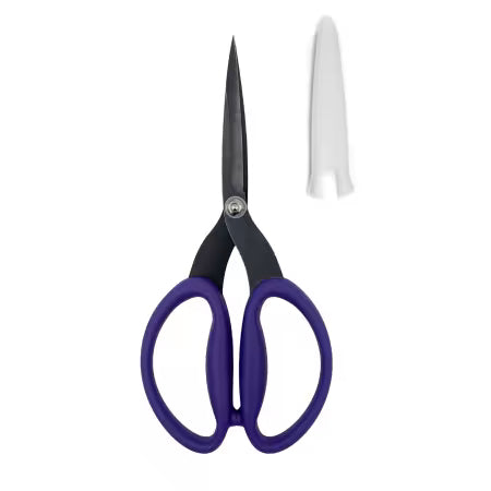 Perfect Scissors Karen K Buckley Purple 7-3/4in Large Micro-Serrated Non-Slip Blade
