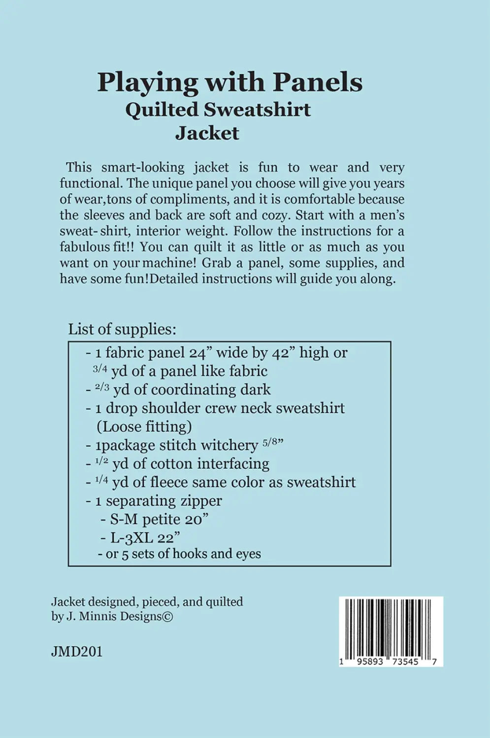 Playing with Panels Quilted Sweatshirt Jacket
