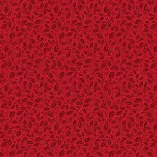 Poinsettias at Christmas - Holly Red - C17636-RED - by Jennifer Bosworth for Riley Blake Designs